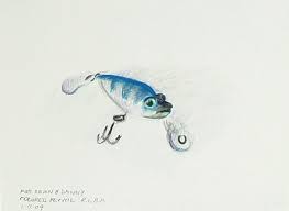 Filled with small details and minutia, the black and white drawings lure in viewers who can spend hours obsessing over new. Fishing Lure Pencil Drawing By Lou Posner Absolutearts Com