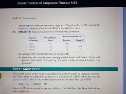 By the end of the course, you'll be comfortable using r and. Solved Fundamentals Of Corporate Finance Mee Part 5 Risk Chegg Com