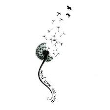 Modele Tatouage Dandelion Qui S Envole Et 2 Hirondelles Avec Phrase Tatouage Pissenlit Modele Tatouage Tatouage Bracelet Poignet