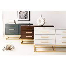 Estelle 6 Drawer Double Dresser Contemporary Dresser Dressers For Sale White Dresser Bedroom