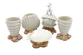 7, 8, 9, 10, 12 and 14. Seashell Bathroom Set Decor Beach Bathroom Accessory Ocean Themed Bathroom Accessory Set For Bathroom Kitchen Buy Online In Belize At Belize Desertcart Com Productid 45111020
