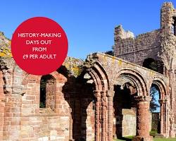 Image of Lindisfarne Priory ruins, Holy Island