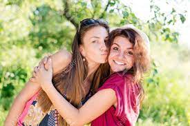 Pretty brunette takes the field! Portrait Of 2 Beautiful Brunette Young Women Best Friends Having Stock Photo Picture And Royalty Free Image Image 32263089