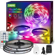 10% coupon applied at checkout save 10% with coupon. Lepro Magiccolor Led Strip Lights Lepro 32 8ft Music Sync Waterproof Rgbic Light Strip With Remote 5050 Rgb Led Lights For Bedroom Home Decoration Tv Gaming Room Party Balcony And Camping Walmart Com