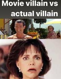 Movie villain vs actual villain
