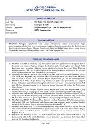 Maybe you would like to learn more about one of these? Contoh Jobdesc