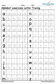 Printable uppercase and lowercase letter worksheets. Lowercase Alphabet Tracing Worksheets Free Printable Pdf