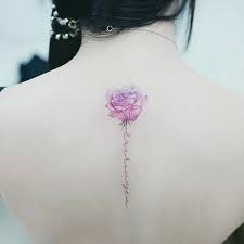 Handwritten Note For Stem Watercolor Rose Tattoos Pink Rose Tattoos Tattoos