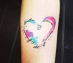 Therefore, we've gathered some colorful small heart tattoo pics just to add some spice to the whole view. 44 Colorful Heart Stencil Tattoo New Inspiraton