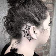 Behind The Ear Mandala Tattoo C Anais B Tattoo Mandala Tattoo Design Tattoo Ear Ear Mandala Tattoo