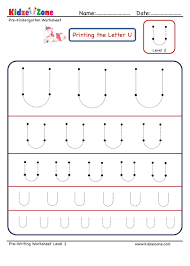 See more ideas about preschool letters, letter u, letter a crafts. Preschool Letter U Tracing Worksheet Different Sizes Kidzezone