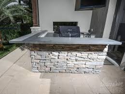 Chances are, the best choice for your generally speaking, the ideal outdoor kitchen counter height is typically 36 to 38 inches high. Outdoor Kitchen Grey Concrete Counter Tops