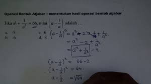 272021 4 sederhankanlah operasi bentuk aljabar berikut. Tutorial Soal Hots Menentukan Hasil Operasi Bentuk Aljabar Matematika Smp Youtube