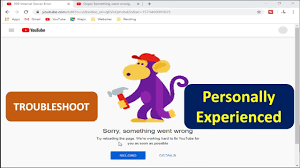 Youtube'a giriş yapmak isteyen kullanıcılar 'something went wrong' hatası ile karşı karşıya kalıyor. Youtube Channel 500 Internal Server Error Sorry Oops Something Went Wrong Windows Youtube