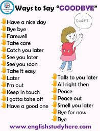 Different Ways Saying Goodbye In English Learn English Words English Vocabulary Words English Wr Learn English Words English Words English Vocabulary Words