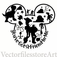 Toy Story 4 Svg With Forky Png Svg Dxf Eps Silhouette Bundle Png In 2020 Disney Silhouettes Disney Silhouette Cricut