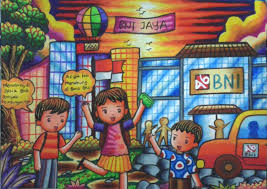 180 contoh gambar ilustrasi tema gotong royong gambarilus. 8 Ide Gambar Bercerita Gambar Lukisan Cara Menggambar