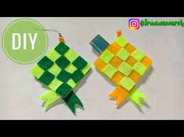 Diy Ll Amplop Lebaran Unik Simple Ii Kreasi Ketupat Dari Kain Flanel Youtube Kain Flanel Amplop Kreatif