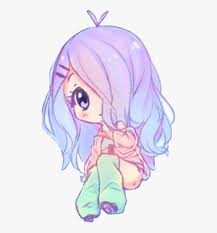 It shows that they have united together with one heart, one soul, and only love. Chibigirl Chibi Girl Cute Purple Pastel Lavender Kawaii Drawings Chibi Girl Hd Png Download Transparent Png Image Pngitem