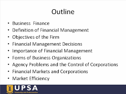 In business there are many key concepts and terms that are crucial for students to know and understand. Overview Of Financial Management Lecturer Isaac Ofoeda Outline