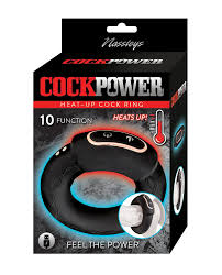 Buy Cockpower Heat up Cock Ring - Black | Jack and Jill Adult