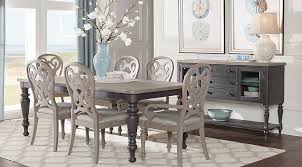 Cindy Crawford Home Coastal Breeze Charcoal 5 Pc Rectangle Dining Room From Furniture Dining Room Sets Coastal Dining Room Shabby Chic Dining Room