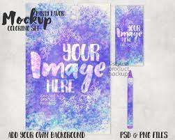 Coloring Book Crayon Box And Crayon Label Mockup Add Your Etsy Crayon Box Coloring Books Color