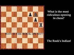 Intriguing history of chess pieces : What Is The Most Ridiculous Opening In Chess The Rook S Indian Defense Youtube