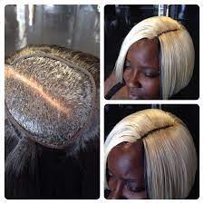 Qw With Invisible Part Illusion Hairline Quick Weave Glue In Weave Wig Hairstyles