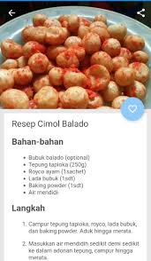 Disini saya akan mempersembahkan pengalaman bagaimana cara menyiapkan cimol anti meledak yang gurih. Resep Cimol Lezat For Android Apk Download
