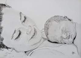 Ik maak eigenlijk nooit gebruik van foto's om dingen na te tekenen. A Sisters Love Tekening Door Arjanvdw Artmajeur