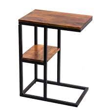Iron Framed Mango Wood Accent Table Caramel The Urban Port Wood End Tables Wood Accent Table Accent Table