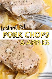 Salt, pepper, garlic, apple sauce, onion, boneless pork chops and 2 more. Instant Pot Pork Chops And Apples