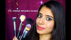 pac cosmetics makeup brushes review