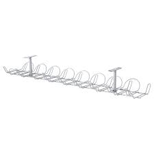 Buy ikea fixa 114 piece set tv computer cable management system: Signum Cable Trunking Horizontal Silver Colour Ikea