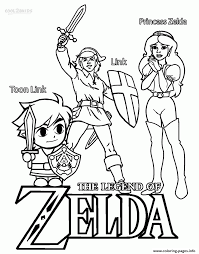 Select from 35970 printable crafts of cartoons, nature, animals, bible and many more. Toon Link Link Princess Zelda Coloring Pages Printable