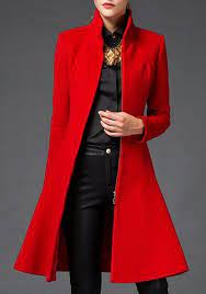 Women's natural belted wrap front wool coat camel. Stylish Stand Up Collar Long Sleeve Flounced Solid Color Coat For Women Coat Fashion Clothes Women Overcoat