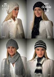 See more ideas about scarf knitting patterns, knitting patterns, knitting. King Cole 3401 Knitting Pattern Hats Scarves In King Cole Galaxy Dk Athenbys