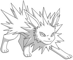 Gallery of jolteon sprites from each pokémon game, including male/female differences, shiny below are all the sprites of #135 jolteon used throughout the pokémon games. Pokemon Coloring Pages Jolteon At Getdrawings Com Free For Coloring Home