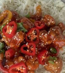 Setting the chicken directly on paper. Easy Sweet Chilli Chicken Romina S Little Corner