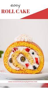 How To Make A Roll Cake Recipe Roll Cake Jelly Roll Cake Easy Holiday Recipes