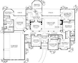 Ranch house plans are found with different variations throughout the us and canada. Mediterranean Style House Plan 5 Beds 3 Baths 3082 Sq Ft Plan 80 122 French House Plans House Floor Plans Texas Country Homes