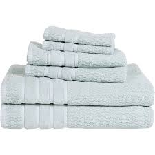 Want a little luxury in your life? 6 Piece Egyptian Cotton Rice Weave Towel Set In Seafoam Cotton Bath Towels Towel Set Yorkshire Home