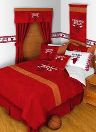 Chicago Bulls Bed Set Of The Nba Sports Bedding Basketball Bedroom King Bedding Sets