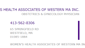 1043215619 Npi Number Womens Health Associates Of Western Ma Inc Westfield Ma Npi Registry Medical Coding Library Wwwhipaaspacecom 2021