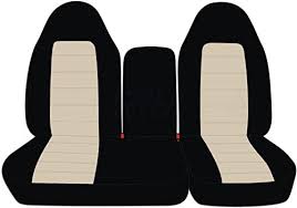 Katzkin interiors are not seat covers. Amazon Com Totally Covers Compatible With 2001 2003 Ford F 150 Two Tone Truck Seat Covers Front 40 60 Split Bench W Console Molded Adjustable Headrests W Wo Integrated Seat Belts Black Tan F Series F150 Automotive