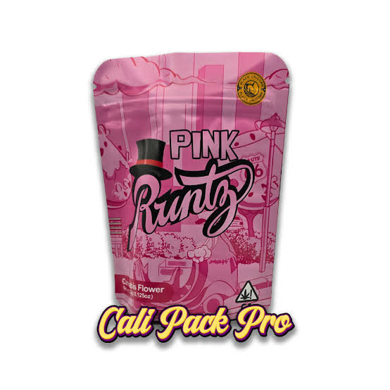 Pink Runtz 3.5g Mylar Bag | CaliPack Pro