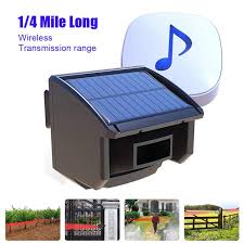 The wireless driveway alarm system is sensitive to both heat and motion, during the day or at night, and constructed to be weatherproof. Suzicca Solar Driveway Alarm System 1 4 Mile Long Outdoor Motion Sensor Detector Walmart Com Walmart Com