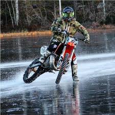 Icy Conditions Today Boys Motorcross Bike Enduro Motocross Enduro Motorcycle