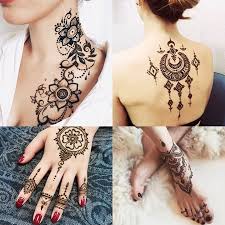 By the editors | updated april 3, 2020. Temporary Tattoo Set Skymore Indian Henna Tattoo Paste Stickers Safe Waterproof Accessories For Halloween Body Art With Adhesive Stencils Applicator Bottles Plastic Nozz Walmart Canada